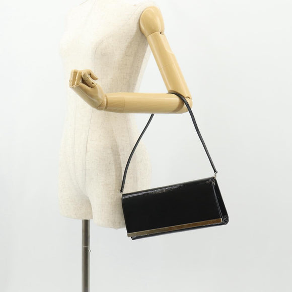 LOUIS VUITTON Electric Epi Pochette Sevigne Bag Black M4055N LV Auth ep11924