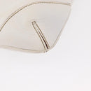 GUCCI Sherry Line Chain Shoulder Bag Leather White Gold 153011 Auth ep11925-10