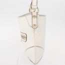 GUCCI Sherry Line Chain Shoulder Bag Leather White Gold 153011 Auth ep11925-4