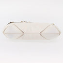 GUCCI Sherry Line Chain Shoulder Bag Leather White Gold 153011 Auth ep11925-9