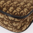 Christian Dior Trotter Canvas Shoulder Bag Beige Gold Auth ep11926-16