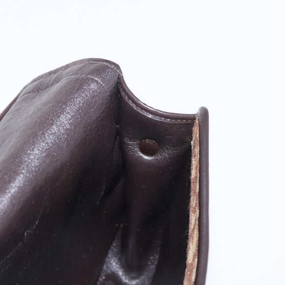 Christian Dior Trotter Canvas Shoulder Bag Beige Gold Auth ep11926