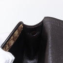 Christian Dior Trotter Canvas Shoulder Bag Beige Gold Auth ep11926-18