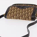 Christian Dior Trotter Canvas Shoulder Bag Beige Gold Auth ep11926-6