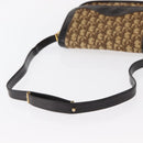 Christian Dior Trotter Canvas Shoulder Bag Beige Gold Auth ep11926-7