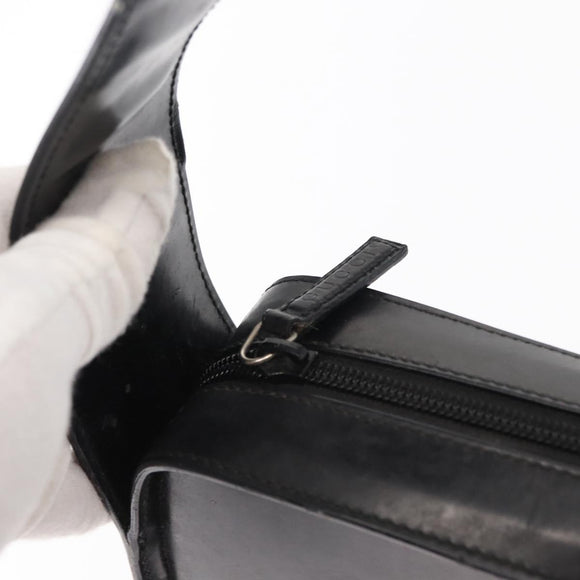 GUCCI Shoulder Bag Patent leather Black Silver 001 3032 Auth ep11927