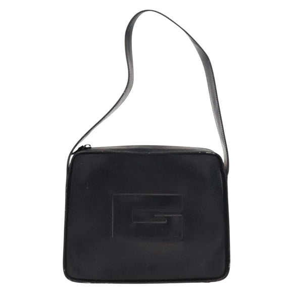 GUCCI Shoulder Bag Patent leather Black Silver 001 3032 Auth ep11927