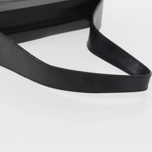 GUCCI Shoulder Bag Patent leather Black Silver 001 3032 Auth ep11927