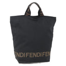 FENDI Hand Bag Nylon Black Auth ep11928-1