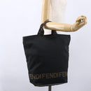 FENDI Hand Bag Nylon Black Auth ep11928-20