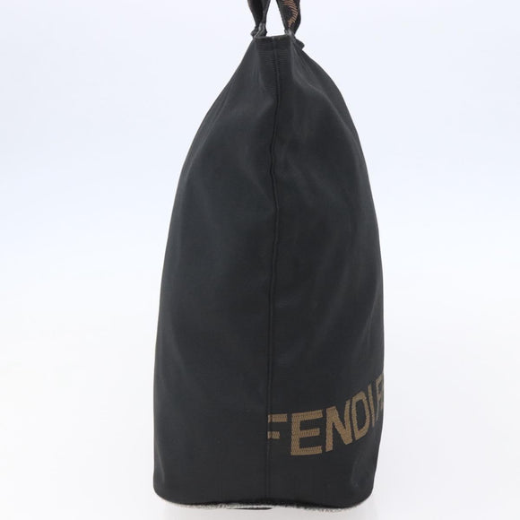 FENDI Hand Bag Nylon Black Auth ep11928