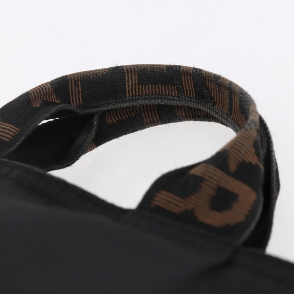 FENDI Hand Bag Nylon Black Auth ep11928