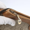 Christian Dior Honeycomb Canvas Shoulder Bag PVC Beige Gold Auth ep11929-10