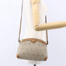 Christian Dior Honeycomb Canvas Shoulder Bag PVC Beige Gold Auth ep11929-20