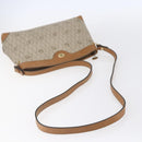 Christian Dior Honeycomb Canvas Shoulder Bag PVC Beige Gold Auth ep11929-7