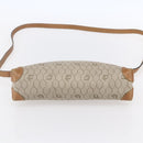 Christian Dior Honeycomb Canvas Shoulder Bag PVC Beige Gold Auth ep11929-5