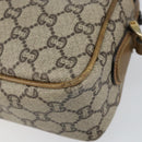 GUCCI GG Plus Supreme Shoulder Bag PVC Beige Gold Auth ep11930-15