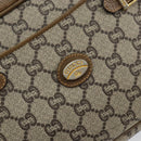 GUCCI GG Plus Supreme Shoulder Bag PVC Beige Gold Auth ep11930-18