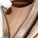 GUCCI GG Plus Supreme Shoulder Bag PVC Beige Gold Auth ep11930-11