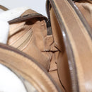 GUCCI GG Plus Supreme Shoulder Bag PVC Beige Gold Auth ep11930-20