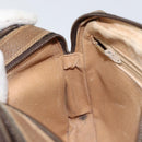 GUCCI GG Plus Supreme Shoulder Bag PVC Beige Gold Auth ep11930-21