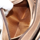 GUCCI GG Plus Supreme Shoulder Bag PVC Beige Gold Auth ep11930-23