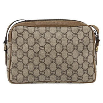 GUCCI GG Plus Supreme Shoulder Bag PVC Beige Gold Auth ep11930 - 0