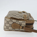 GUCCI GG Plus Supreme Shoulder Bag PVC Beige Gold Auth ep11930-3