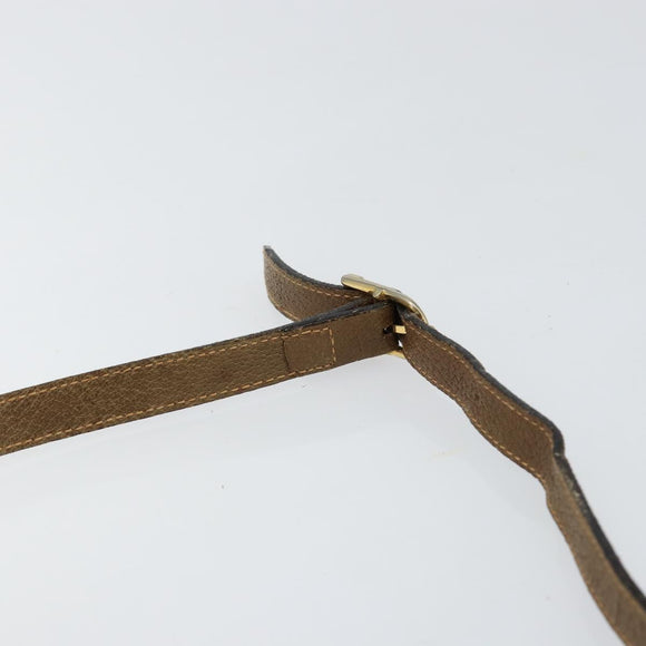 GUCCI GG Plus Supreme Shoulder Bag PVC Beige Gold Auth ep11930