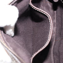 CELINE Macadam Canvas Shoulder Bag Beige Gold Auth ep11932-19