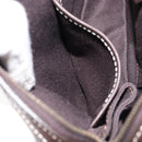 CELINE Macadam Canvas Shoulder Bag Beige Gold Auth ep11932-20