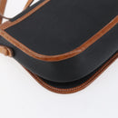 Christian Dior Shoulder Bag Nylon Leather Black Brown gold Auth ep11933-16