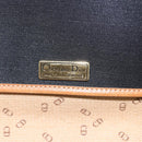 Christian Dior Shoulder Bag Nylon Leather Black Brown gold Auth ep11933-10
