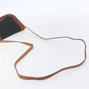 Christian Dior Shoulder Bag Nylon Leather Black Brown gold Auth ep11933-7