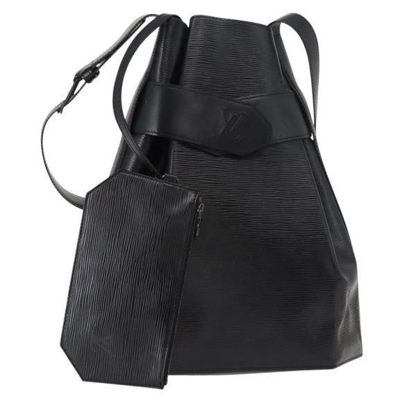 LOUIS VUITTON Epi Sac Depaule GM Schoudertas Zwart M80155 LV Auth ep11935
