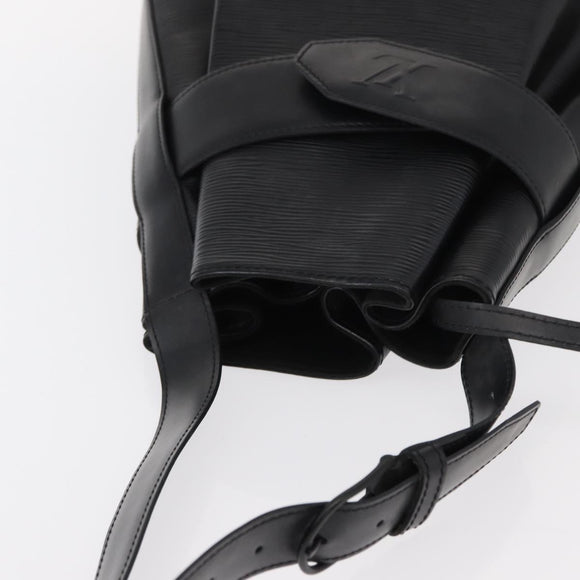 LOUIS VUITTON Epi Sac Depaule GM Shoulder Bag Black M80155 LV Auth ep11935