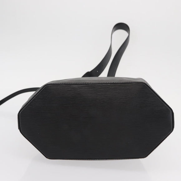 LOUIS VUITTON Epi Sac Depaule GM Schoudertas Zwart M80155 LV Auth ep11935