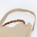 GUCCI Bamboo Shoulder Bag Leather 2way Beige Gold 001 2113 1577 Auth ep11942-14