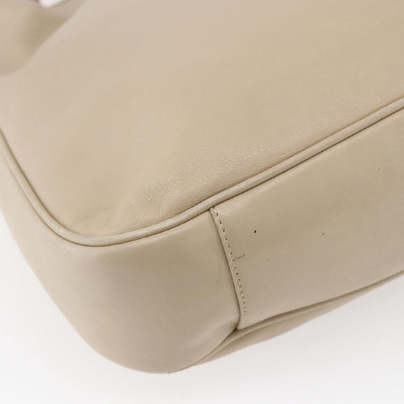 GUCCI Bamboo Shoulder Bag Leather 2way Beige Gold 001 2113 1577 Auth ep11942