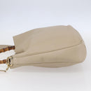 GUCCI Bamboo Shoulder Bag Leather 2way Beige Gold 001 2113 1577 Auth ep11942-3