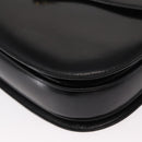 GUCCI Shoulder Bag Leather Black Gold Auth ep11944-14