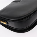 GUCCI Shoulder Bag Leather Black Gold Auth ep11944-15