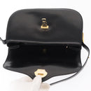 GUCCI Shoulder Bag Leather Black Gold Auth ep11944-18