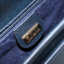 GUCCI Shoulder Bag Leather Navy Gold 007 261 0107 Auth ep11947-19