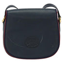 GUCCI Shoulder Bag Leather Navy Gold 007 261 0107 Auth ep11947-13