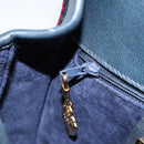 GUCCI Shoulder Bag Leather Navy Gold 007 261 0107 Auth ep11947-22