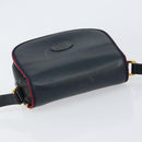 GUCCI Shoulder Bag Leather Navy Gold 007 261 0107 Auth ep11947-6