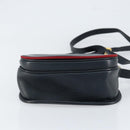 GUCCI Shoulder Bag Leather Navy Gold 007 261 0107 Auth ep11947-5