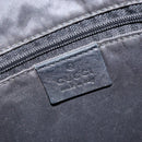 GUCCI GG Canvas Bamboo Shoulder Bag 2way Black Silver 001 4095 Auth ep11948-18