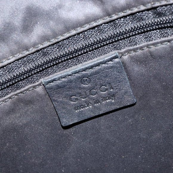 GUCCI GG Canvas Bamboo Shoulder Bag 2way Black Silver 001 4095 Auth ep11948